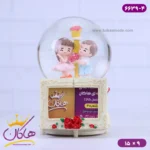 گوی موزیکال رمانتیک قاب عکس دار 6639/4