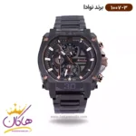ساعت نوادا مردانه کرنوگراف فلزی مشکی رز کد 1007/3