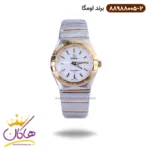 ساعت امگا زنانه فلزی نقره ای طلایی 88988005/2