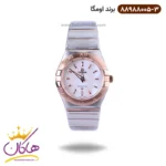 ساعت امگا زنانه فلزی نقره ای رزگلد 88988005/3
