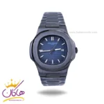 ساعت مچی پتک فیلیپ مردانه فلزی مشکی صفحه سرمه ای M 8058/14