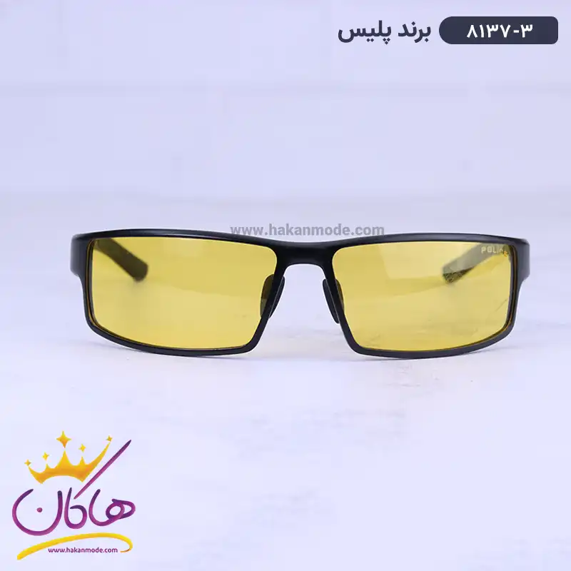 عینک آفتابی مردانه پلیس شیشه زرد 8137/3 عینک آفتابی مردانه پلیس شیشه زرد 8137/3 - Image 1