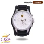 ساعت پورشه مردانه بند مشکی چرمی 24056/5