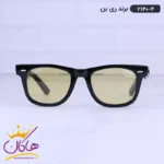عینک ری بن زنانه مشکی شیشه زرد 2140/4