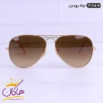 عینک آفتابی ری بن مردانه مدل 3025 قهوه ای طلایی | Rayban 