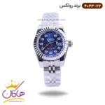 ساعت رولکس مردانه فلزی دیت جاست نقره ای 4043/22