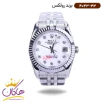 ساعت رولکس مردانه فلزی دیت جاست نقره ای 4043/43