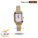 ساعت مچی سولیدا زنانه فلزی طلایی چند ضلعی S4111/2