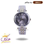 ساعت ویکتور زنانه فلزی نقره ای طلایی 1469/2