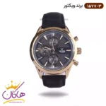 ساعت ویکتور مردانه بند جیر مشکی سه موتوره 1577/3