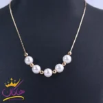 گردنبند استیل مرواریدی دخترانه شیک | XP 13441