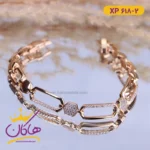 دستبند استیل زنانه مجلل | کد xp 618/2