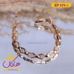 دستبند استیل زنانه زنجیر لوزی | کد xp 629/1