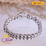 دستبند استیل زنانه زنجیر قلبی | کد xp 743/1