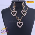 نیم ست استیل زنانه طرح قلب و بینهایت | کد xp 46232