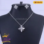 نیم ست استیل زنانه طرح گل | کد XP 46039