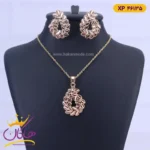 نیم ست استیل زنانه طرح برگ | کد xp 46135
