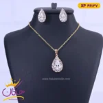 نیم ست استیل زنانه طرح اشک | کد XP 46137