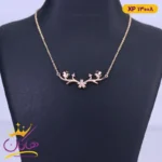 گردنبند استیل زنانه طرح گل | xp 13008