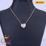 گردنبند استیل زنانه مدل قلب باگتی | xp 13013