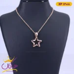 گردنبند استیل زنانه آویز ستاره نگین دار | xp 13018