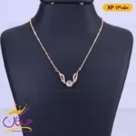 گردنبند استیل زنانه نگین بال دار طلایی | xp 13050