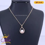 گردنبند استیل زنانه مدل قطره و مروارید | xp 13061