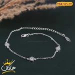 پابند استیل زنانه 3 چشم نظر سفید | YSX 721/22