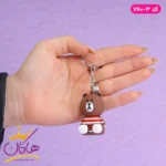 جاکلیدی آویز سیلیکونی خرس قهوه ای | 760/3