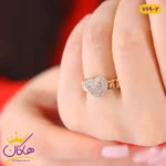 انگشتر زنانه کارتیر نگین قلبی ژوپینگ | xp 769/2