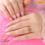 انگشتر زنانه دو لاین ژوپینگ | xp 834/2