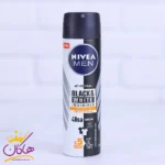 اسپری مردانه نیوآ مدل نارنجی Black And White Invisible حجم 150 میلی لیتر