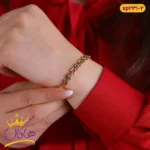 دستبند زنانه مربعی تک نگین | xp 231/2