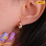 گوشواره حلقه ای تراش خورده ژوپینگ | کد Xuping 123