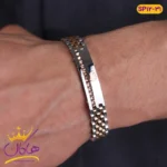 دستبند استیل رولکس نقره ای رزگلد | ROLEX sp 12/31