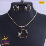 نیم ست قلب و پروانه ژوپینگ | xp 207/1