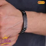 دستبند استیل رولکس مشکی قاب ساده |  ROLEX sp 12/23