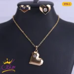 نیم ست قلب تک نگین ژوپینگ | xp 219/1