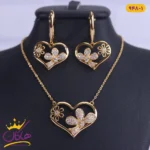 نیم ست ژوپینگ طرح قلبی گل دار | xip 948/1