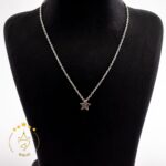 گردنبند نقره طرح تک ستاره | HG 246 