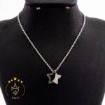 گردنبند نقره طرح ستاره نگین دار | HG 270