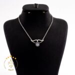 گردنبند نقره طرح چشم نظر و بال فرشته | HS 43