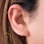 گوشواره طرح ۳ ستاره | XP 119/2