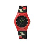 ساعت دخترانه کیو اند کیو طرح سیب مدل Q&Q) VQ86J065Y)