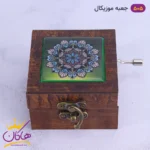 جعبه موزیکال چوبی طرح گل | کد 505/8
