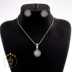 نیم ست نقره طرح چشم نظر | HS 457 