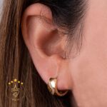 گوشواره حلقه ای نگین دار | XP 116