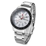 ساعت مچی مردانه نیوی فورس نقره ای صفحه سفید 1-9109