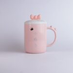 ماگ پاپیونی با در شیاردار کد 1-7017 صورتی