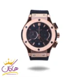 ساعت هابلوت کرنوگراف بند مشکی قاب رزگلد 888/22